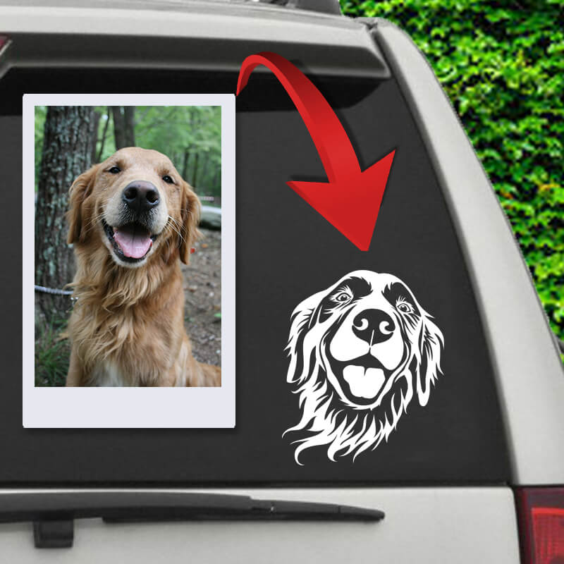 ▶ Custom Pet Car Decal Sticker