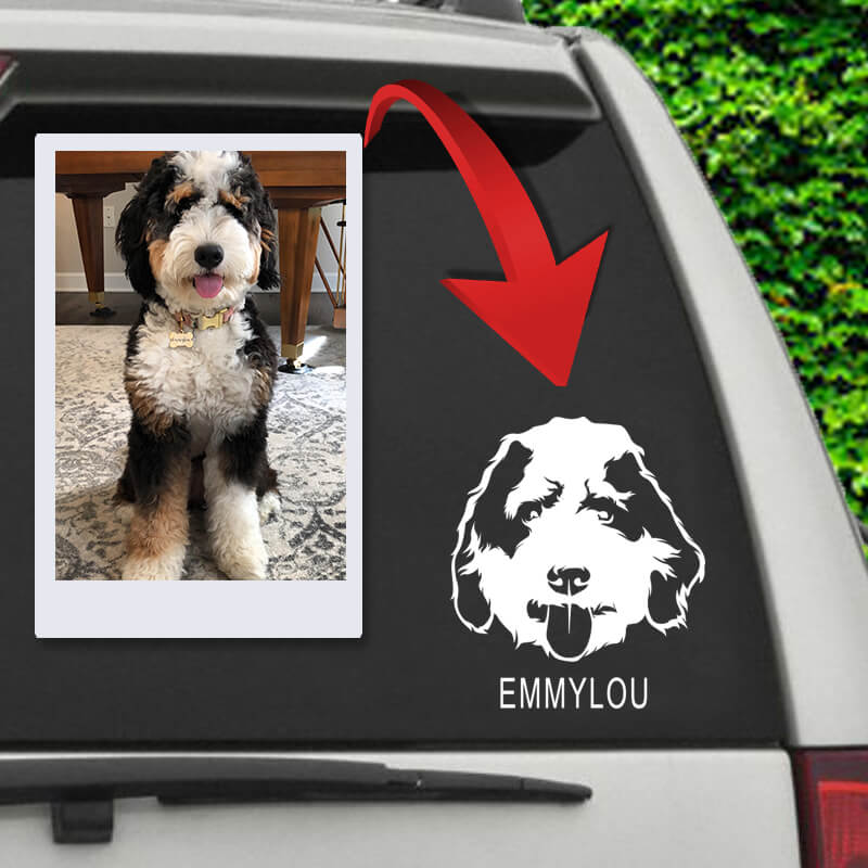 ▶ Custom Pet Car Decal Sticker