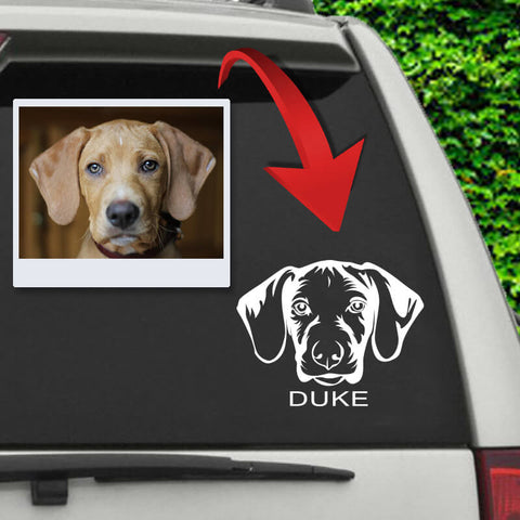 Image of ▶ Custom Pet Car Decal Sticker