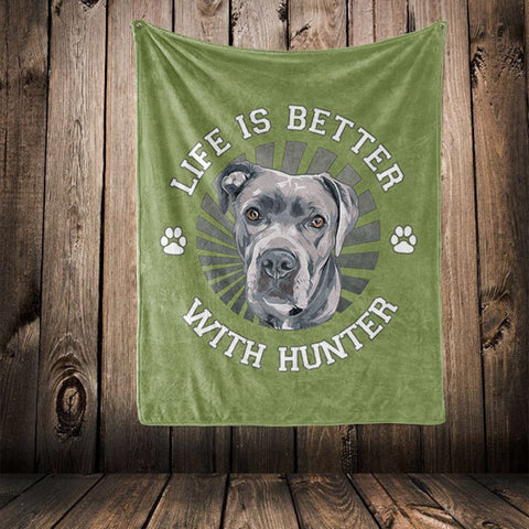 Image of ▶ Best Friends Blanket "Life Is Better With"