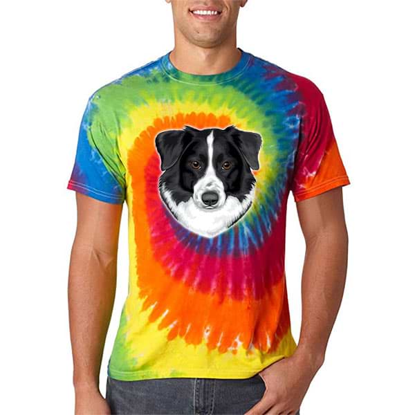 ▶ Unisex Rainbow Tie Dye T-shirt (Color Art)